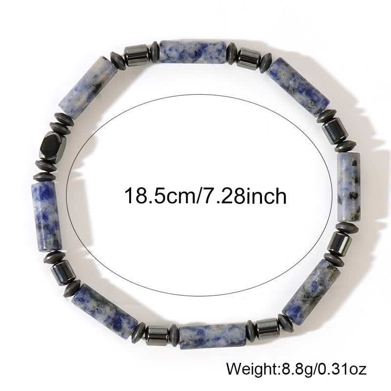Bracciale Olivenorma con perline di diaspro blu ematite naturale 