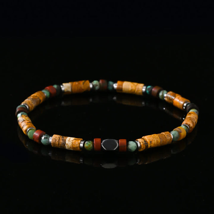 Bracciale Olivenorma con perline di diaspro turchese africano