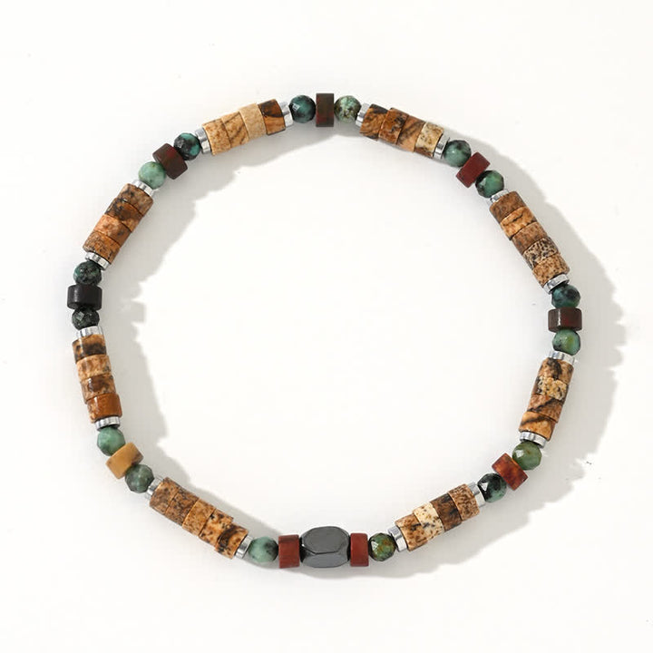 Bracciale Olivenorma con perline di diaspro turchese africano
