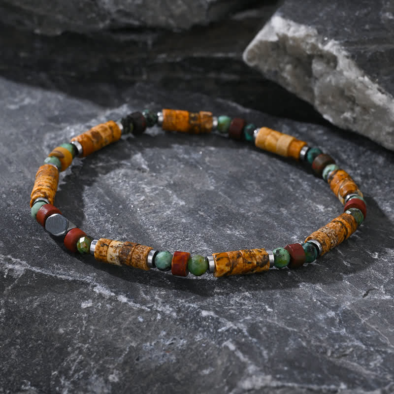 Bracciale Olivenorma con perline di diaspro turchese africano