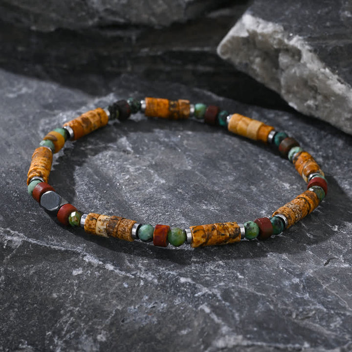 Bracciale Olivenorma con perline di diaspro turchese africano