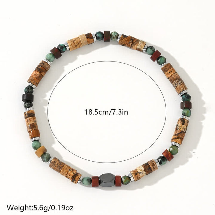 Bracciale Olivenorma con perline di diaspro turchese africano