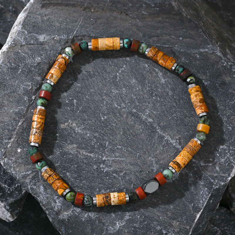 Bracciale Olivenorma con perline di diaspro turchese africano