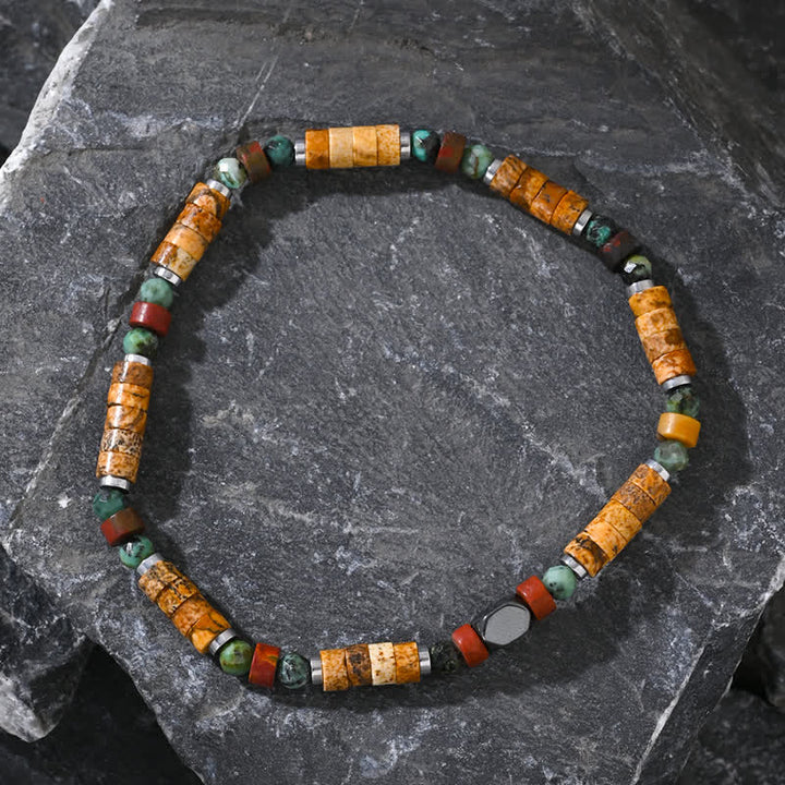 Bracciale Olivenorma con perline di diaspro turchese africano