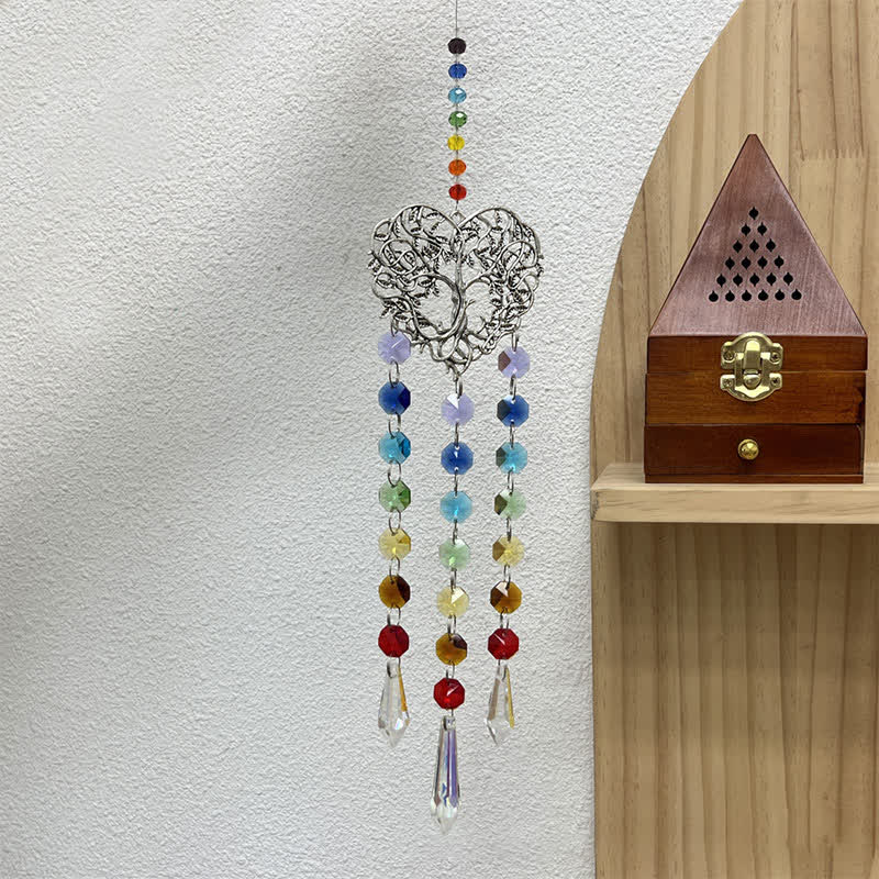 Olivenorma Albero della vita Campanello acchiappasole in ferro