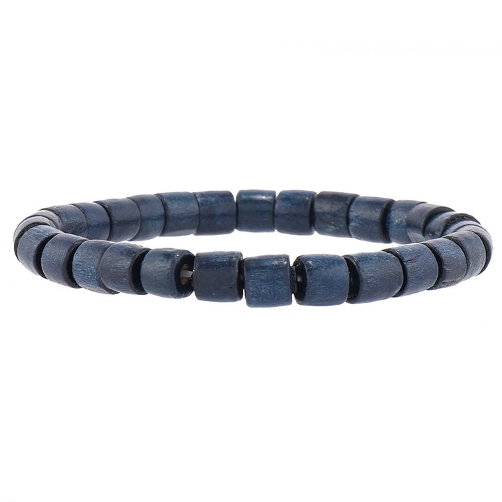 Olivenorma set 6 pezzi di braccialetti da polso in pelle turchese con malocchio 