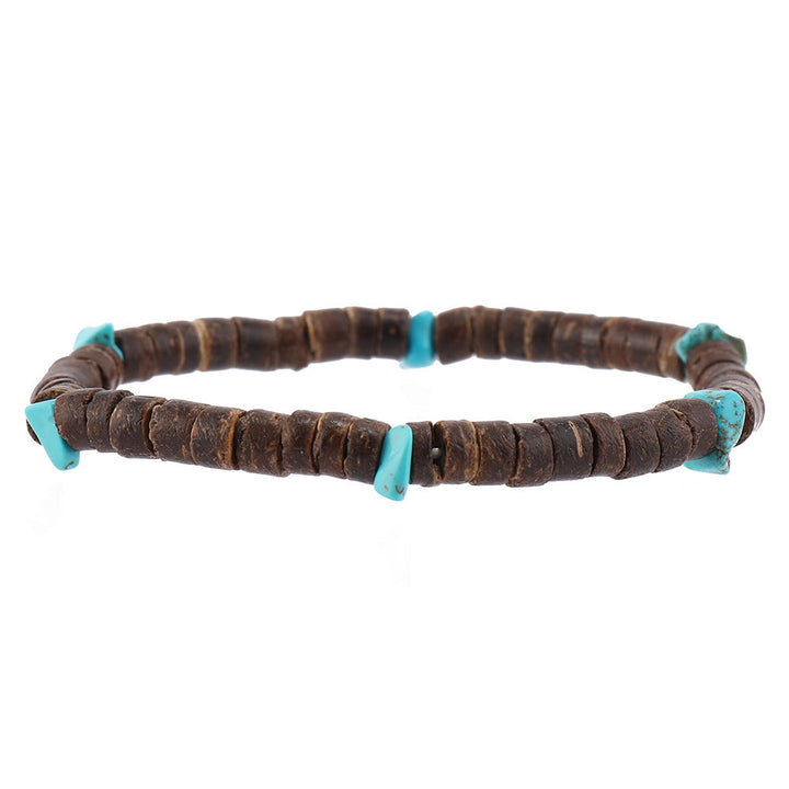 Olivenorma Feather Bracciale in pelle intrecciata fatta a mano in pietra naturale - image 8