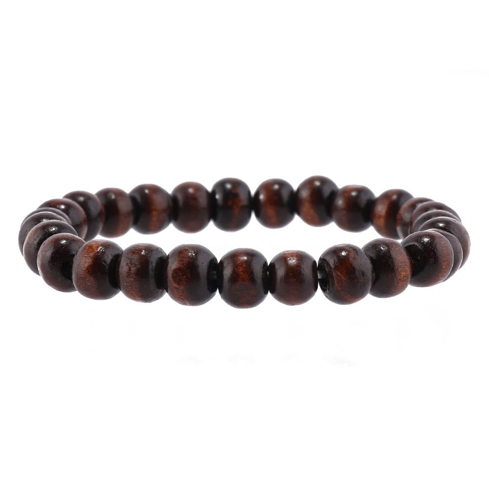 Olivenorma Braccialetto in pelle con pietre preziose e malocchio turco multistrato