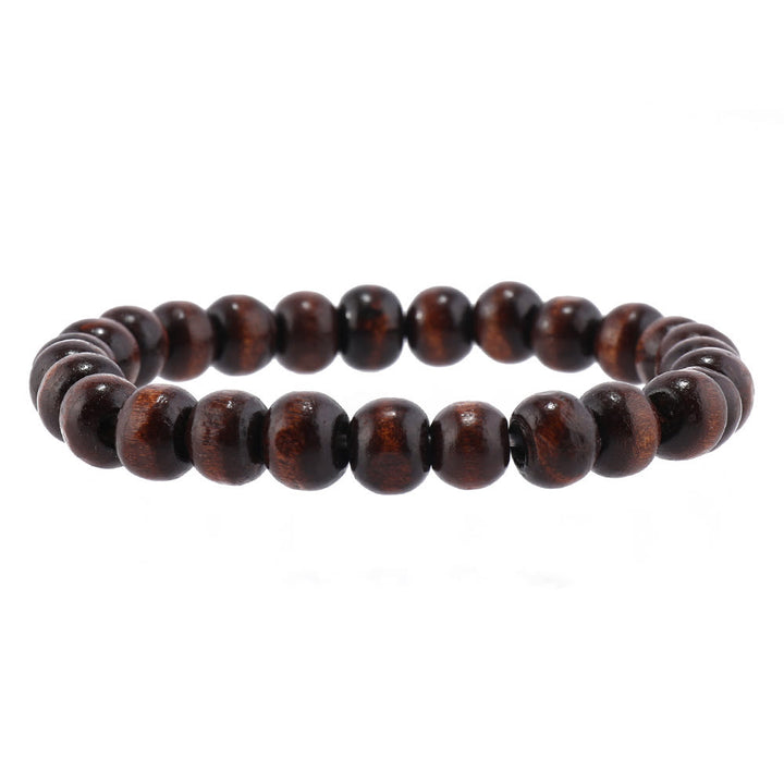 Olivenorma Braccialetto in pelle con pietre preziose e malocchio turco multistrato