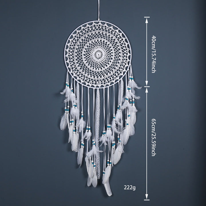 Olivenorma Acchiappasogni fatto a mano in stile bohémien con motivi multipli - Stile 17 - image 17