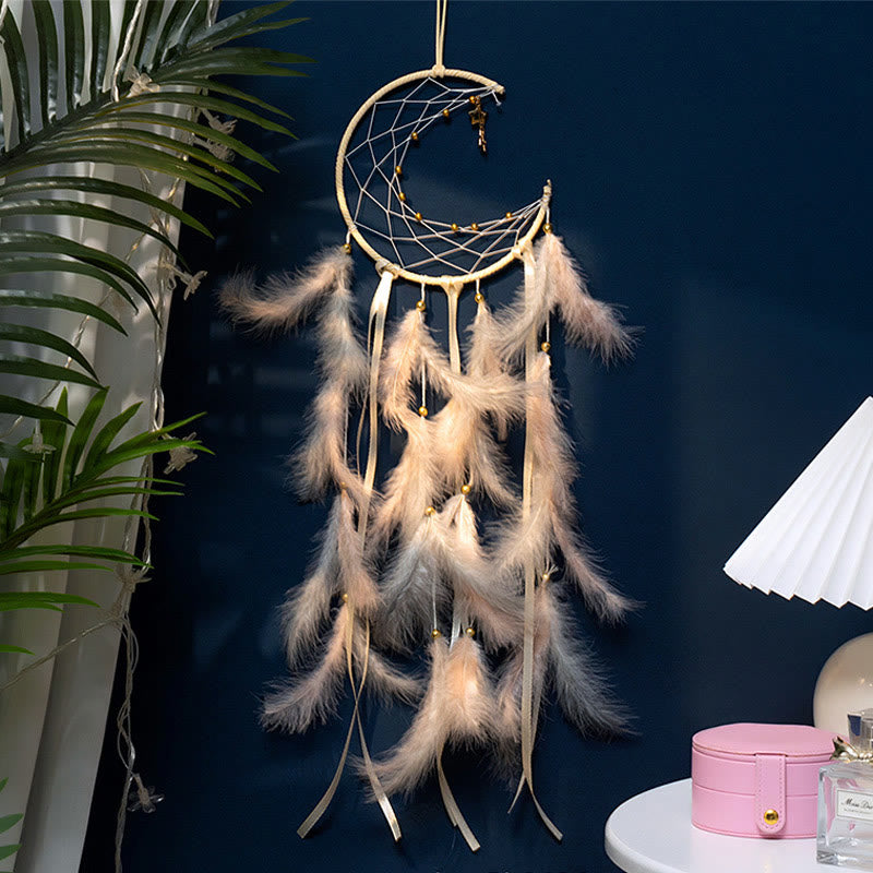 Olivenorma Crescent Moon & Star Lights Acchiappasogni