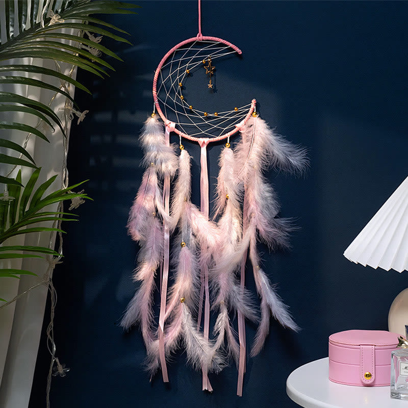 Olivenorma Crescent Moon & Star Lights Acchiappasogni