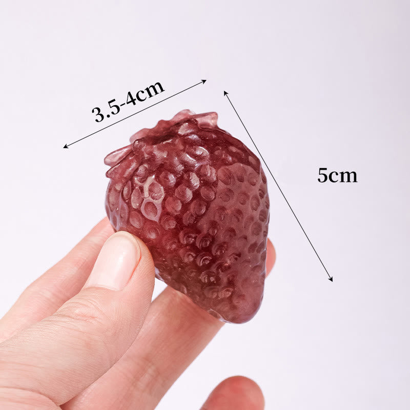 Ornamento in cristallo di quarzo fragola naturale Olivenorma , decorazione con pietre preziose