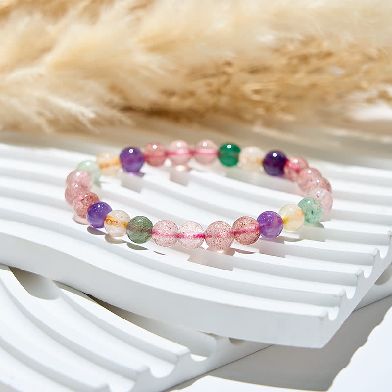 Bracciale Olivenorma in perle di tormalina naturale da 7 mm 