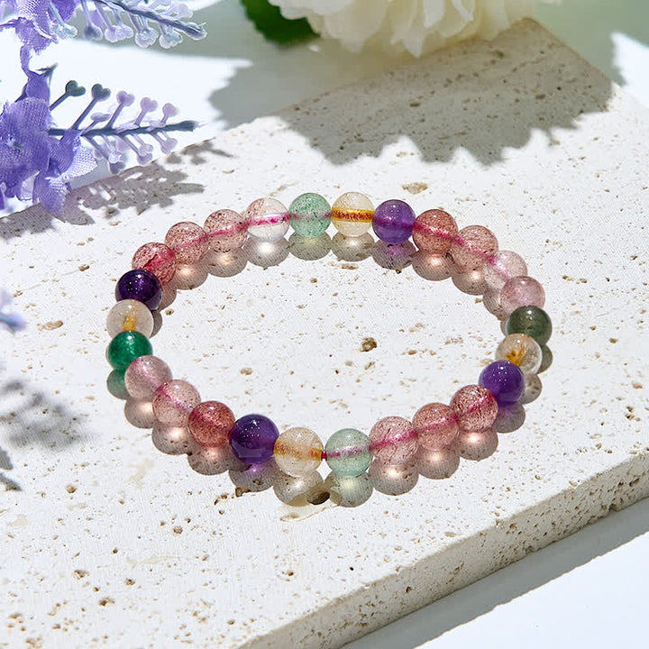 Bracciale Olivenorma in perle di tormalina naturale da 7 mm 