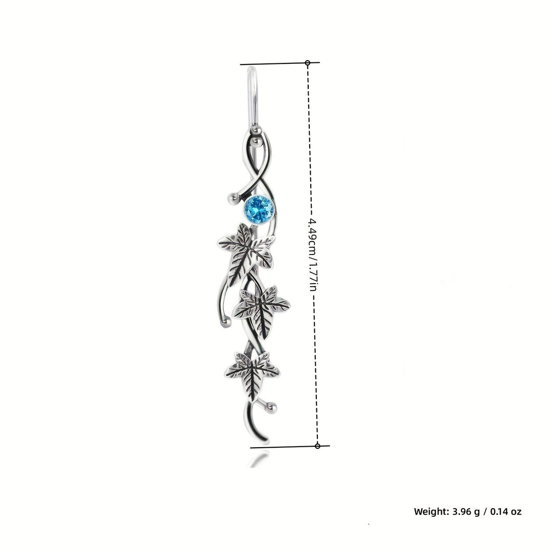 Olivenorma orecchini a forma di vite intarsiati con pietre preziose autentiche