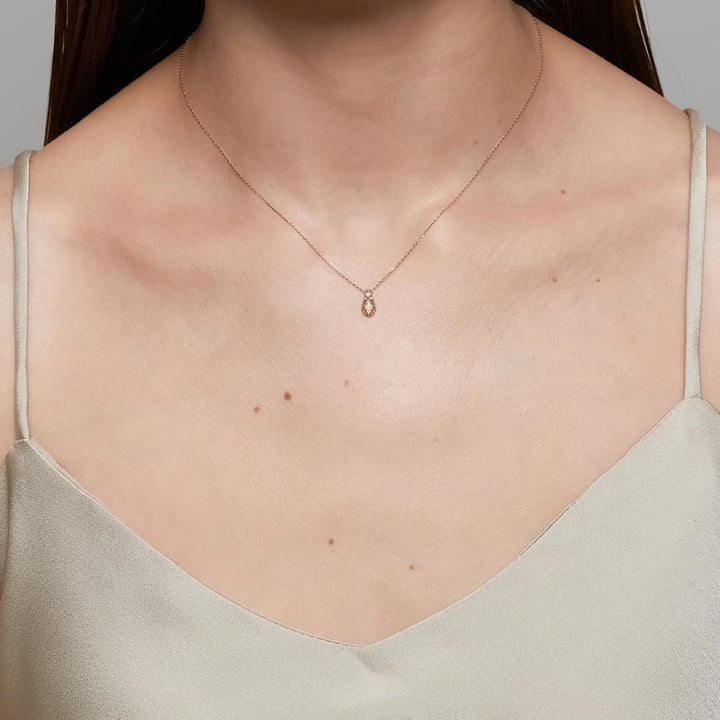 Olivenorma Opal Collana Anello Orecchini Set Set di gioielli con pietre preziose