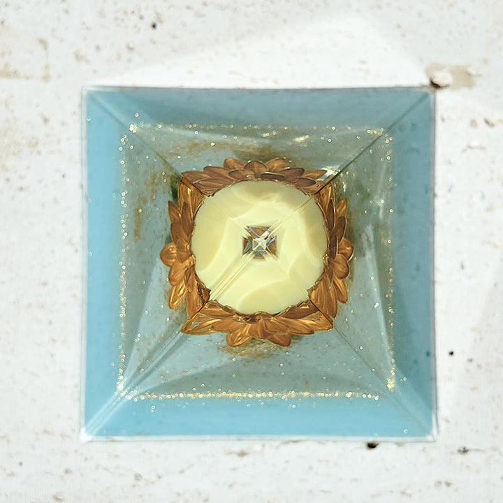Torre energetica di loto di giada gialla Olivenorma Orgone Pyramid