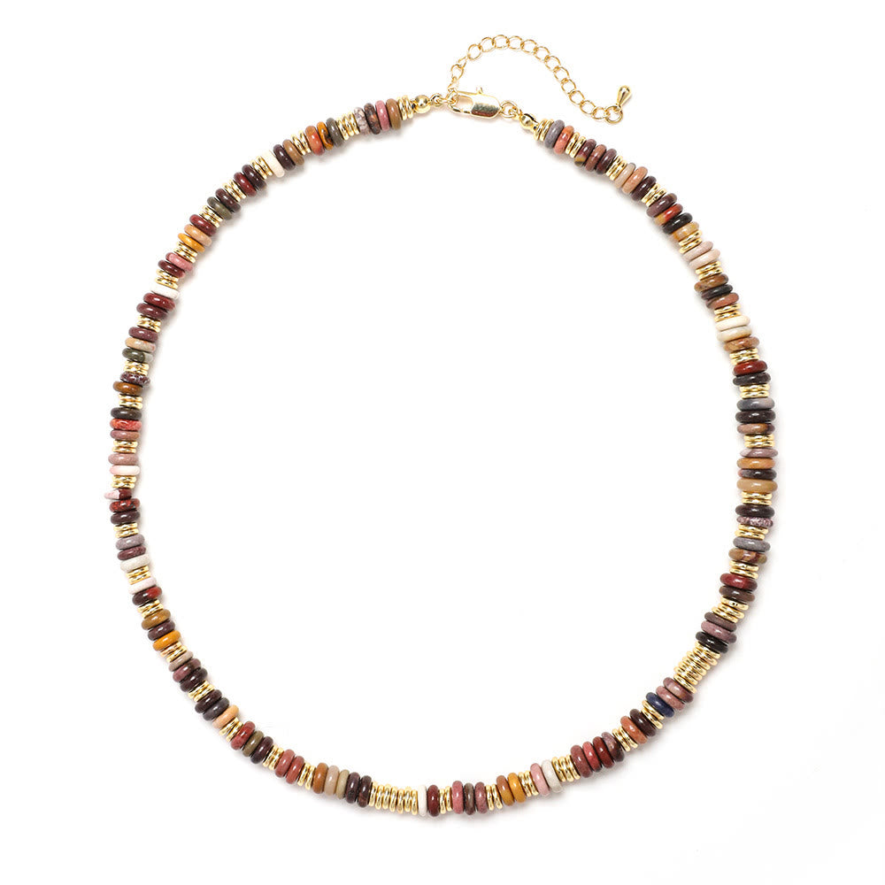 Collana di perline con pietre preziose Olivenorma Boho Sole Luna Stella - image 23
