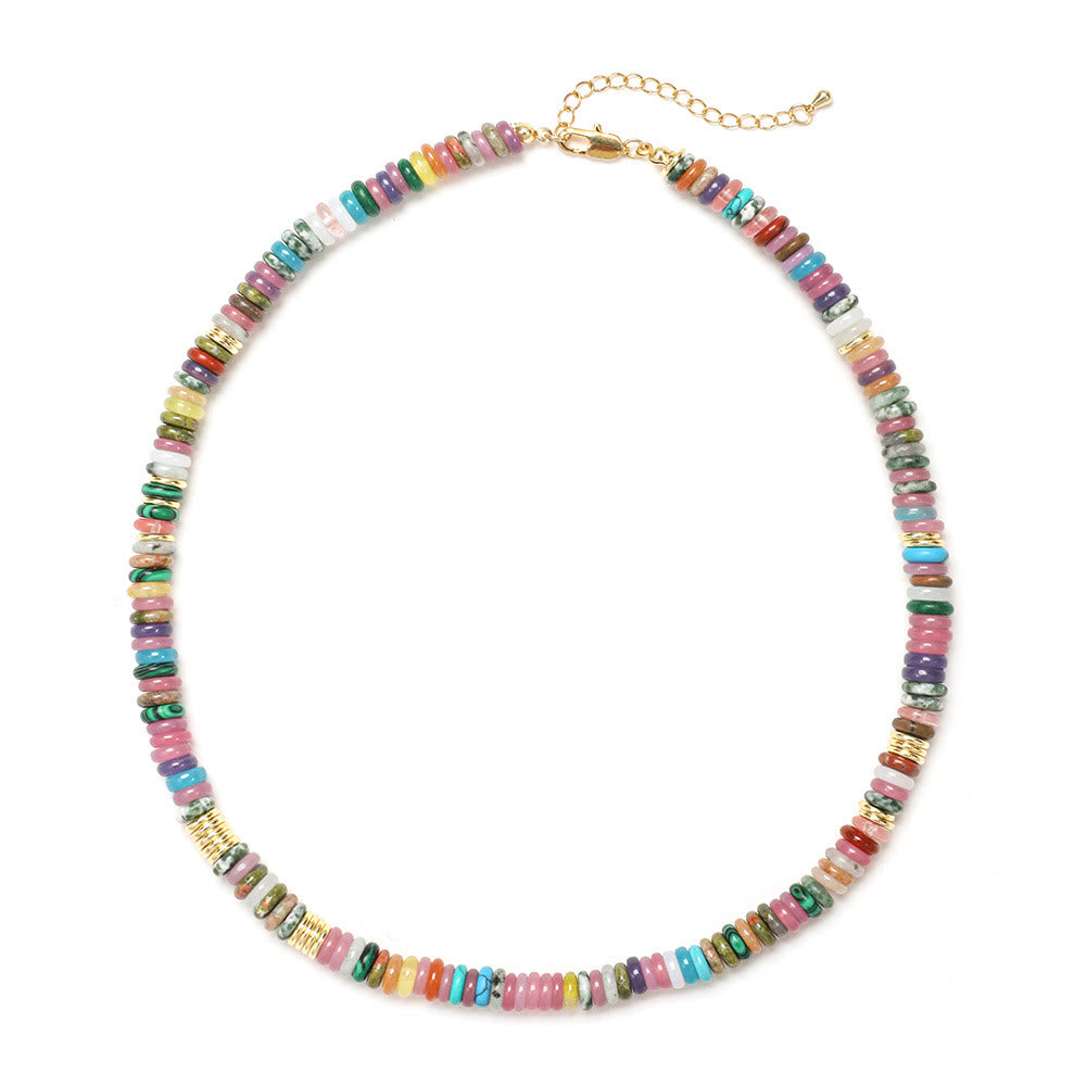 Collana di perline con pietre preziose Olivenorma Boho Sole Luna Stella - image 20