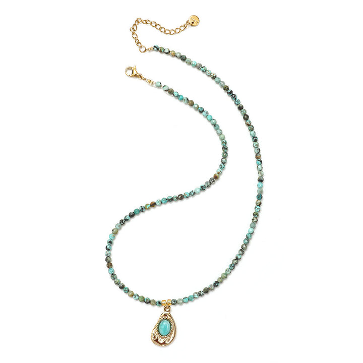 Collana di perline con pietre preziose Olivenorma Boho Sole Luna Stella