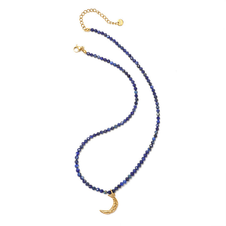 Collana di perline con pietre preziose Olivenorma Boho Sole Luna Stella