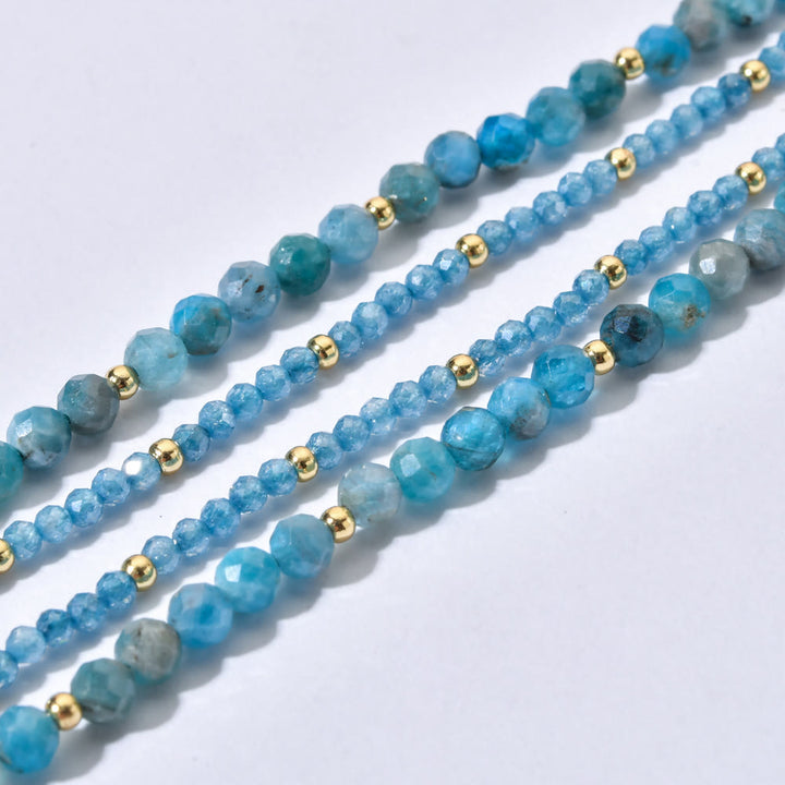 Collana girocollo in cristallo con pietre preziose sfaccettate Boho Olivenorma