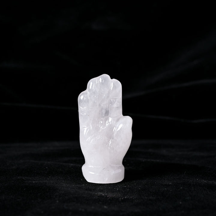 Decorazione in pietra preziosa naturale con mano di Buddha Olivenorma