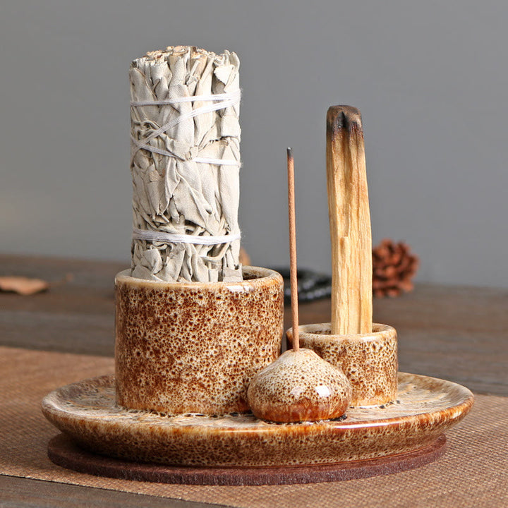 Porta incenso vassoio porta adesivo Olivenorma Palo Santo