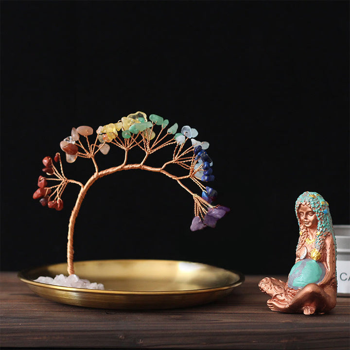 Olivenorma Chakra Feng-Shui-Shu Ornamento Statua Madre Porta Incenso