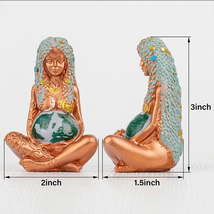 Olivenorma Chakra Feng-Shui-Shu Ornamento Statua Madre Porta Incenso