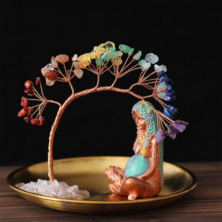 Olivenorma Chakra Feng-Shui-Shu Ornamento Statua Madre Porta Incenso