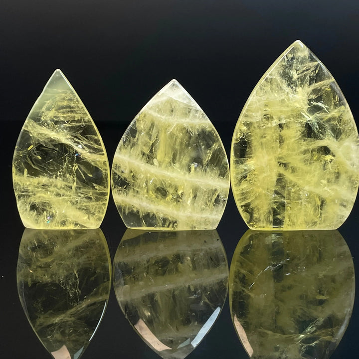 Olivenorma Lucidatura Citrino Goccia D'acqua Ornamento Decorazione Pietra Preziosa