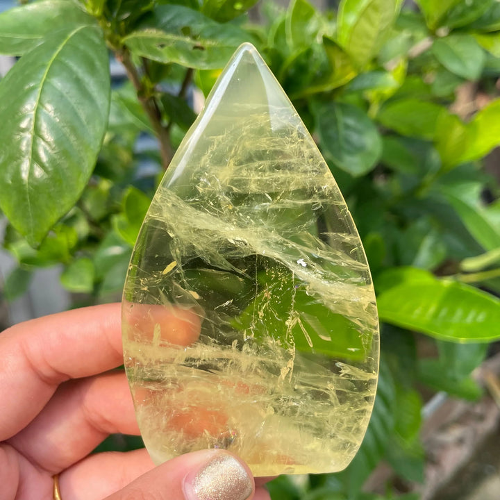 Olivenorma Lucidatura Citrino Goccia D'acqua Ornamento Decorazione Pietra Preziosa