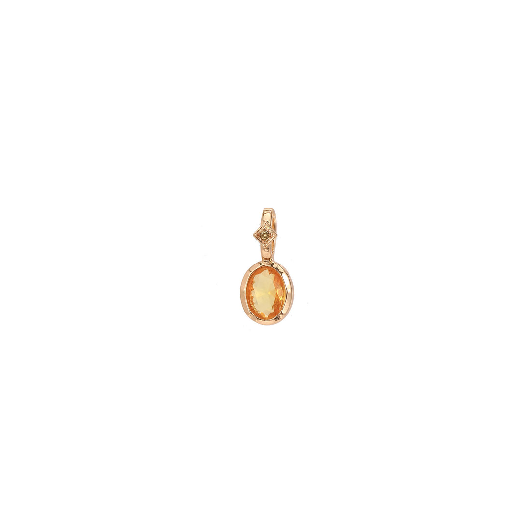Collana con ciondolo in pietra portafortuna Olivenorma con gemma di cristallo naturale
