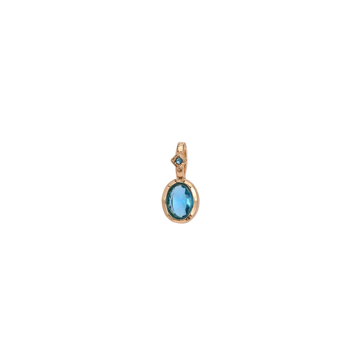 Collana con ciondolo in pietra portafortuna Olivenorma con gemma di cristallo naturale