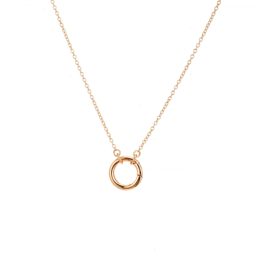 Collana con ciondolo in pietra portafortuna Olivenorma con gemma di cristallo naturale