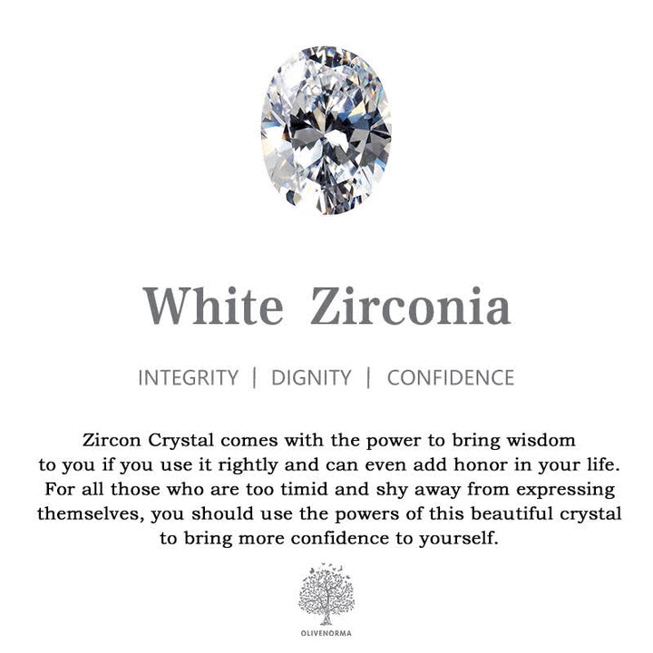 Olivenorma set 2 pezzi anello corona zircone bianco opale