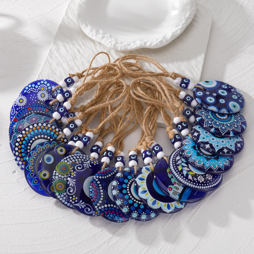 Olivenorma Simbolo Malocchio Dipinto Accessorio Auto Portachiavi