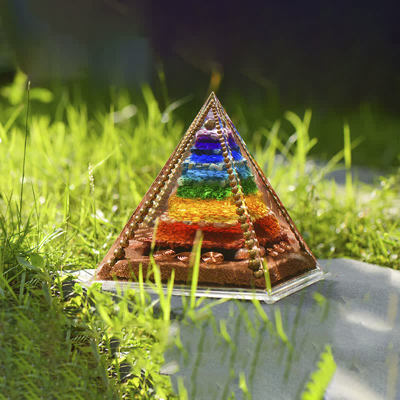 Olivenorma Chakra Energia Rame Bobina Orgone Piramide