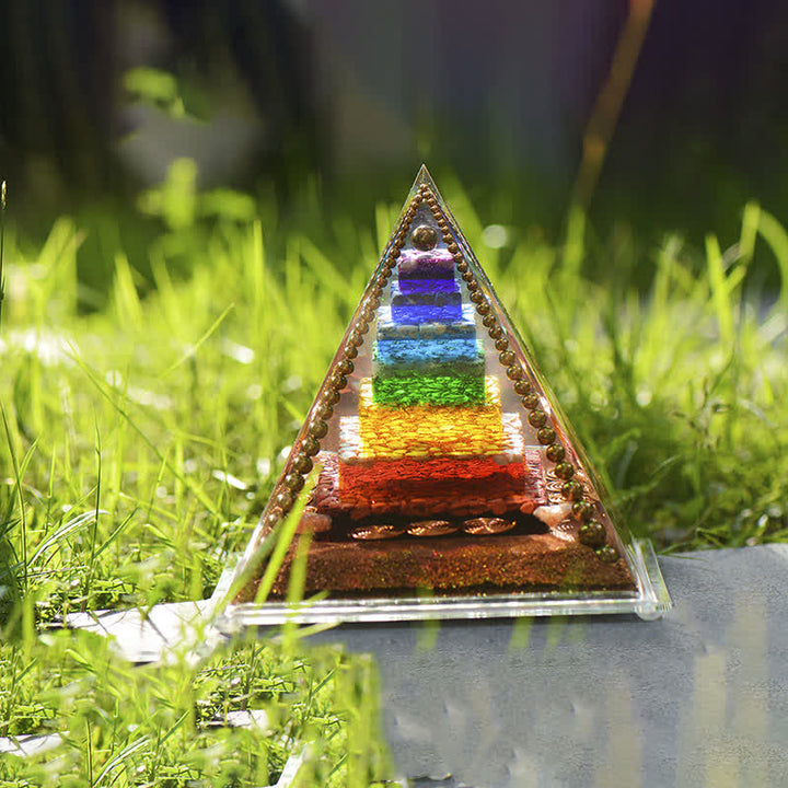 Olivenorma Chakra Energia Rame Bobina Orgone Piramide