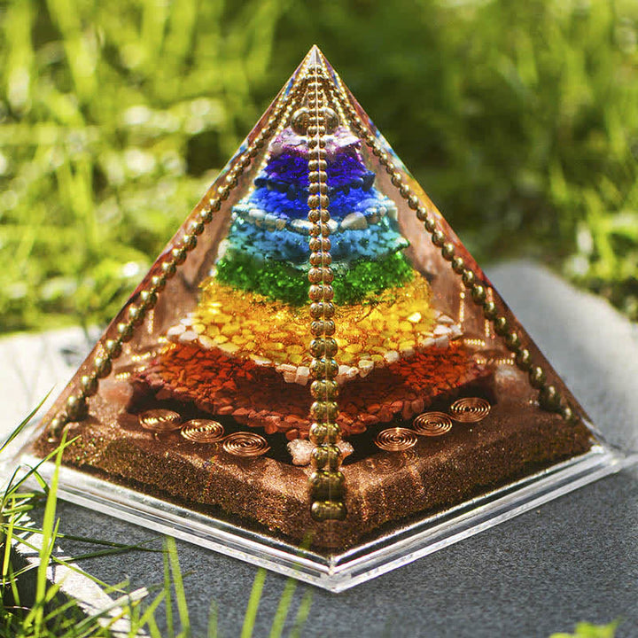 Olivenorma Chakra Energia Rame Bobina Orgone Piramide