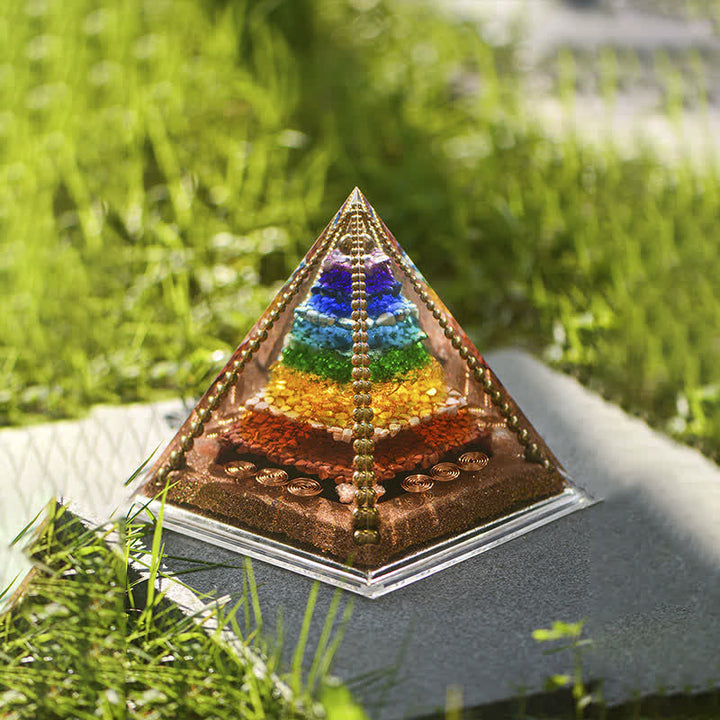 Olivenorma Chakra Energia Rame Bobina Orgone Piramide