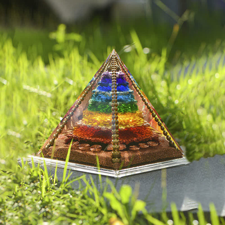 Olivenorma Chakra Energia Rame Bobina Orgone Piramide