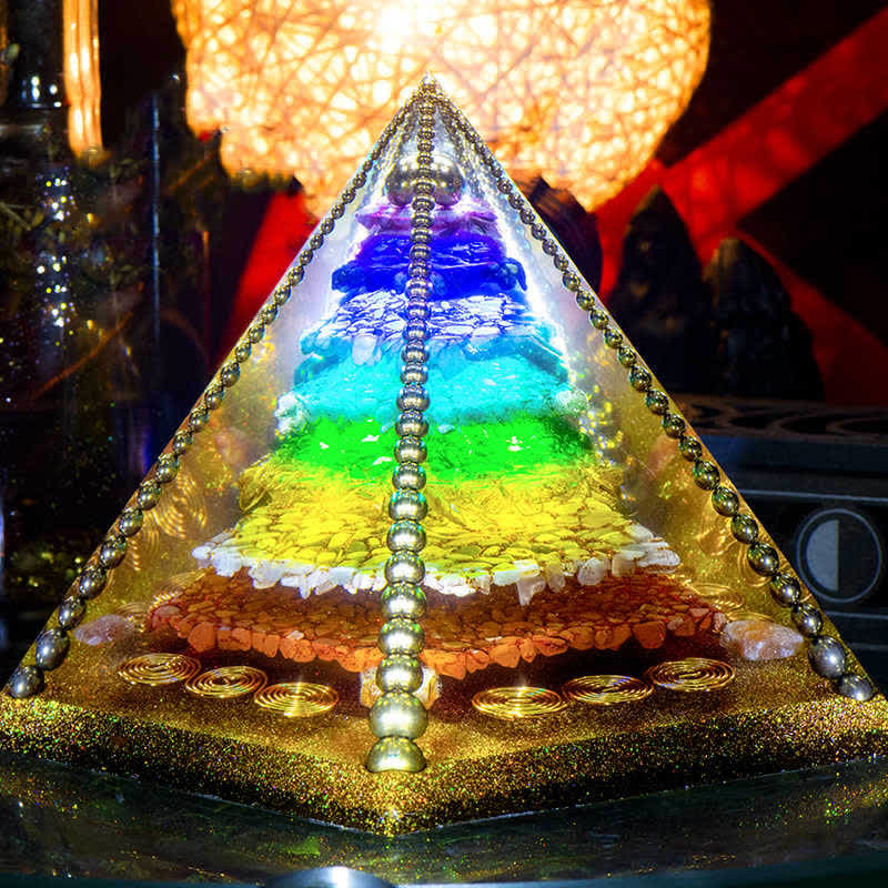Olivenorma Chakra Energia Rame Bobina Orgone Piramide