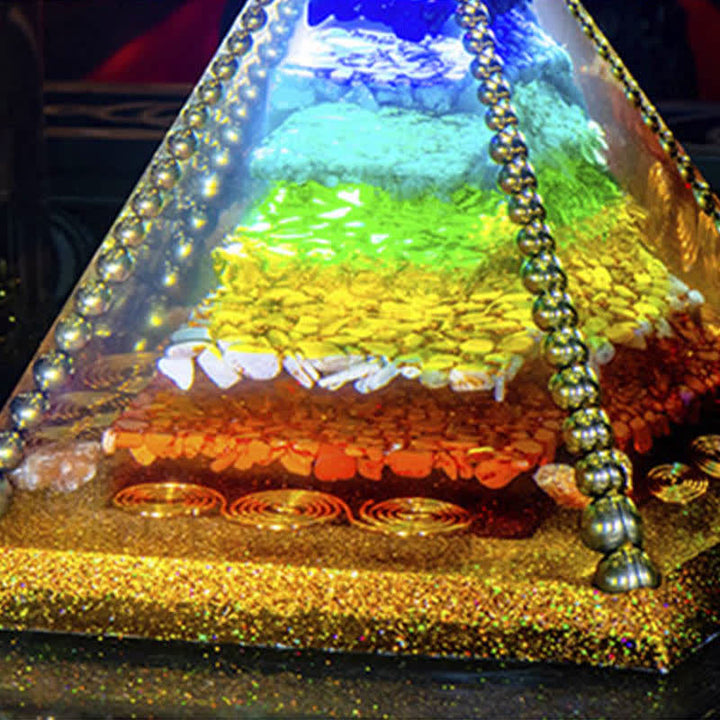Olivenorma Chakra Energia Rame Bobina Orgone Piramide