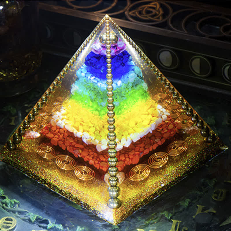 Olivenorma Chakra Energia Rame Bobina Orgone Piramide