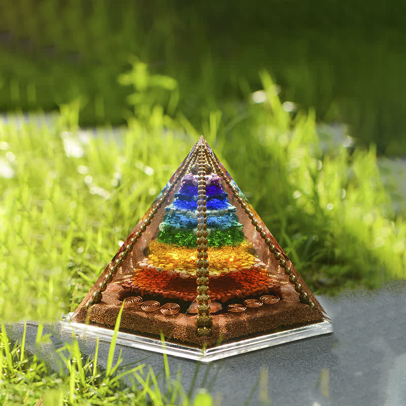 Olivenorma Chakra Energia Rame Bobina Orgone Piramide