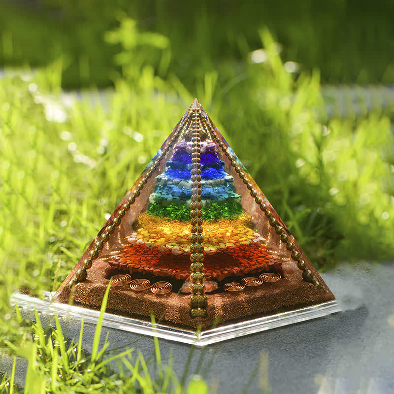 Olivenorma Chakra Energia Rame Bobina Orgone Piramide