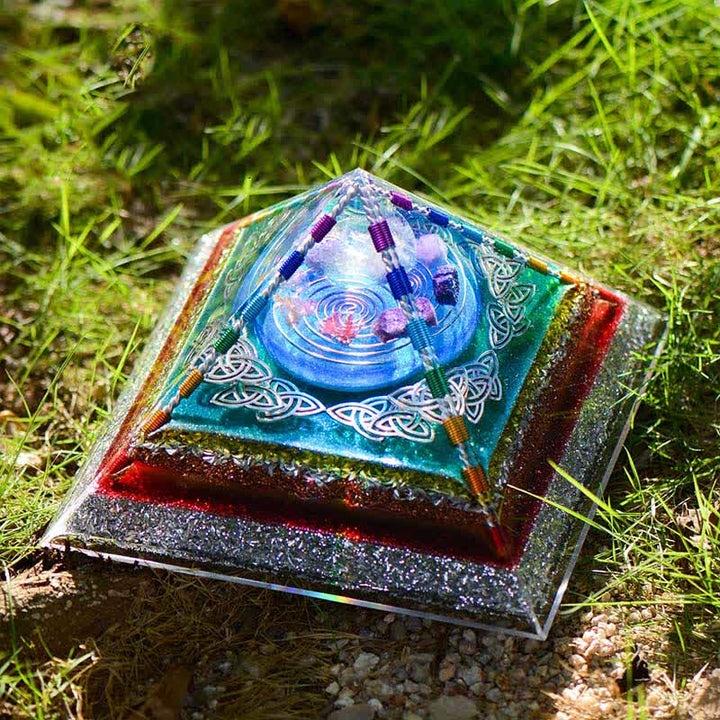 Olivenorma Crystal Copper Coil Torre energetica Piramide Orgone